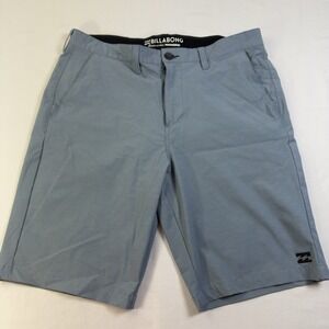 Mens Billabong Crossfire Hybrid Shorts Slate Blue Stretch Chino Walkshort